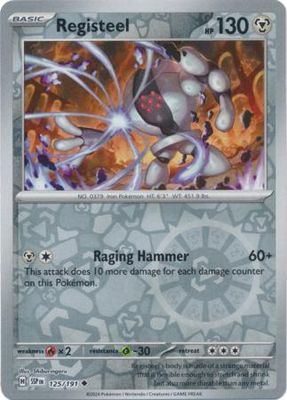 Registeel - 125/191 - Uncommon Reverse Holo Scarlet &amp; Violet: Surging Sparks Reverse Singles