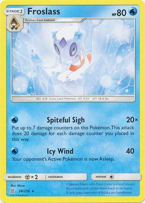 Froslass - 38/236 - Rare Theme Deck Exclusive Pokemon Theme Deck Exclusives