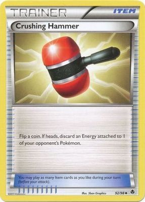 Crushing Hammer - 92/98 - Uncommon Black &amp; White 2: Emerging Powers Singles