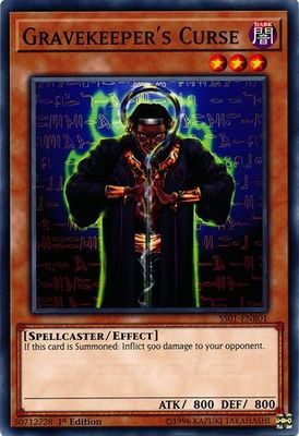 Gravekeeper&#39;s Curse - SS01-ENB01 - Common 1st Edition Speed Duel Starter Decks: Destiny Masters Singles