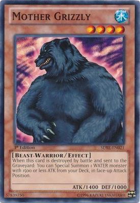 Mother Grizzly - SDRE-EN021 - Common 1st Edition Structure Deck: Realm of the Sea Emperor 1st Edition Singles