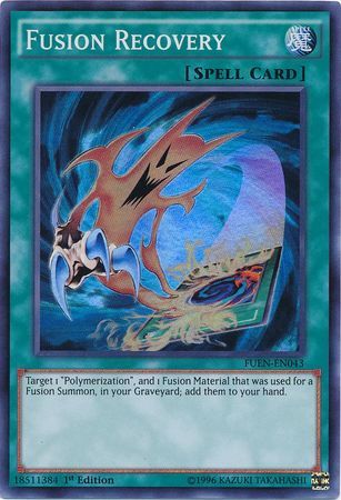 Fusion Recovery - FUEN-EN043 - Super Rare 1st Edition Fusion Enforcers 1st Edition Singles