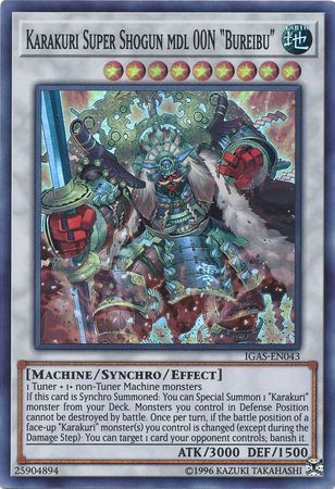 Karakuri Super Shogun mdl 00N &quot;Bureibu&quot; - IGAS-EN043 - Super Rare Unlimited Ignition Assault Unlimited Singles