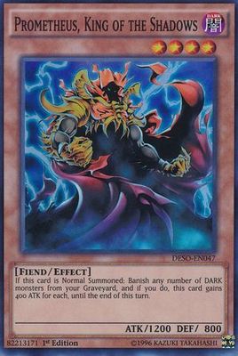 Prometheus, King of the Shadows - DESO-EN047 - Super Rare 1st Edition Destiny Soldiers 1st Edition Singles (espanol)