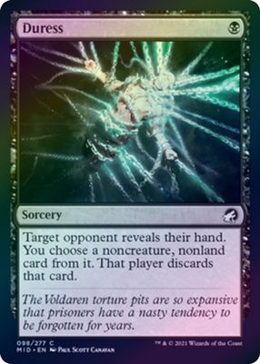 Duress 098/277 - Foil Innistrad: Midnight Hunt Foil Singles