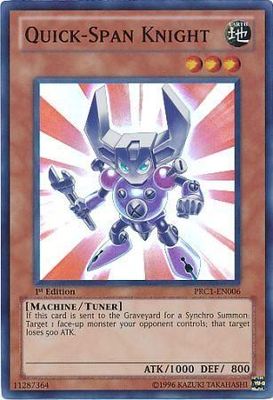 Quick-Span Knight - PRC1-EN006 - Super Rare Yu-Gi-Oh! Promo Cards 1st edition
