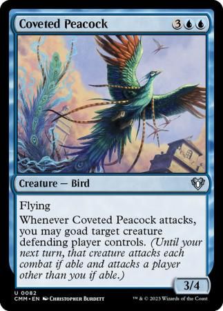 Coveted Peacock 0082 Commander Masters Singles
