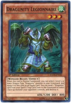 Dragunity Legionnaire - HA03-EN032 - Super Rare 1st Edition Hidden Arsenal 3 [HA03] 1st Edition Singles