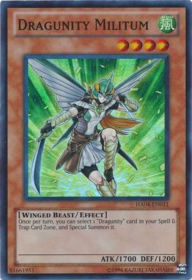 Dragunity Militum - HA04-EN011 - Super Rare Unlimited Hidden Arsenal 4: Trishula&#39;s Triumph [HA04] Unlimited Singles