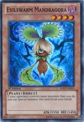 Evilswarm Mandragora - HA07-EN015 - Super Rare 1st Edition Hidden Arsenal 7: Knight of Stars 1st Edition Singles