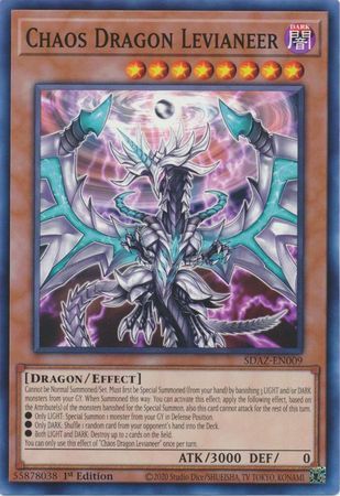 Chaos Dragon Levianeer - SDAZ-EN009 - Common 1st Edition Structure Deck: Albaz Strike 1st Edition Singles (espanol)