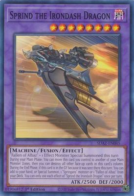 Sprind the Irondash Dragon - SDAZ-EN045 - Common 1st Edition Structure Deck: Albaz Strike 1st Edition Singles