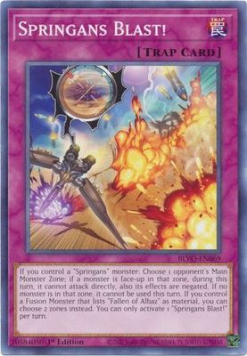 Springans Blast! - BLVO-EN069 - Common 1st Edition Blazing Vortex 1st Edition Singles