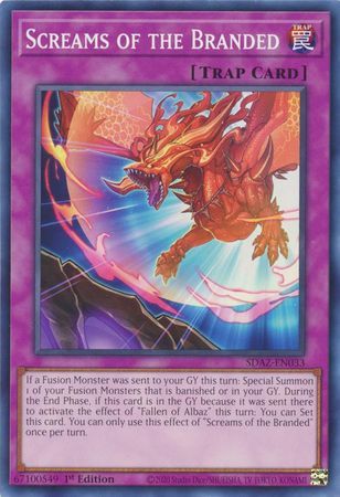 Screams of the Branded - SDAZ-EN033 - Common 1st Edition Structure Deck: Albaz Strike 1st Edition Singles