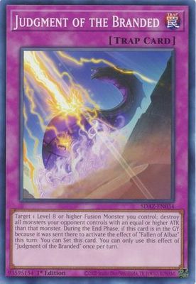 Judgment of the Branded - SDAZ-EN034 - Common 1st Edition Structure Deck: Albaz Strike 1st Edition Singles