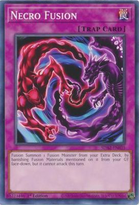 Necro Fusion - SDAZ-EN035 - Common 1st Edition Structure Deck: Albaz Strike 1st Edition Singles