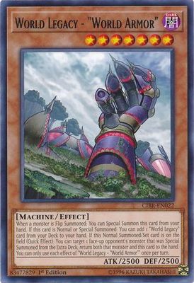 World Legacy - &quot;World Armor&quot; - CIBR-EN022 - Rare 1st Edition Circuit Break 1st Edition Singles (espanol)
