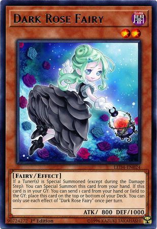 Dark Rose Fairy - LED4-EN024 - Rare 1st Edition Legendary Duelists: Sisters of the Rose 1st Edition Singles
