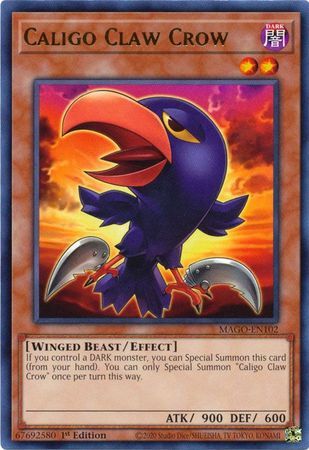 Caligo Claw Crow - MAGO-EN102 - Rare 1st Edition Maximum Gold 1st Edition Singles (espanol)