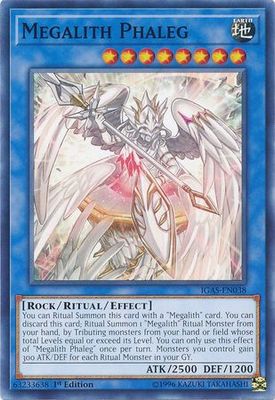 Megalith Phaleg - IGAS-EN038 - Common 1st Edition Ignition Assault 1st Edition Singles