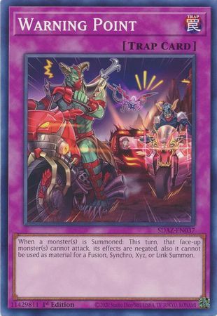 Warning Point - SDAZ-EN037 - Common 1st Edition Structure Deck: Albaz Strike 1st Edition Singles