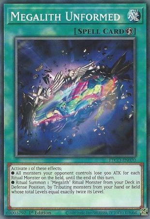 Megalith Unformed - ETCO-EN070 - Common 1st Edition Eternity Code 1st Edition Singles