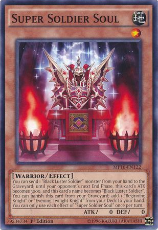 Super Soldier Soul - MP16-EN122 - Common 1st Edition Yu-Gi-Oh! 2016 Mega-Tins 1st Edition Singles (espanol)