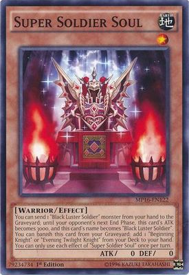 Super Soldier Soul - MP16-EN122 - Common 1st Edition Yu-Gi-Oh! 2016 Mega-Tins 1st Edition Singles (espanol)