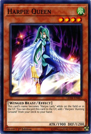 Harpie Queen - LED4-EN007 - Common 1st Edition Legendary Duelists: Sisters of the Rose 1st Edition Singles