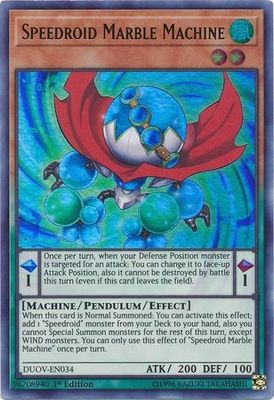 Speedroid Marble Machine - DUOV-EN034 - Ultra Rare 1st Edition Duel Overload 1st Edition Singles (español)
