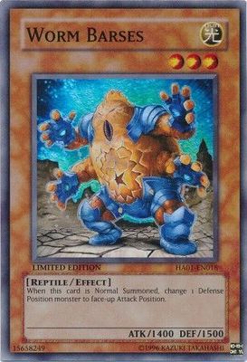 Worm Barses - HA01-EN018 - Super Rare 1st Edition Hidden Arsenal 1 [HA01] 1st Edition Singles