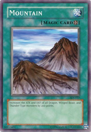 Mountain - SDJ-037 - Common Unlimited Starter Deck: Joey [SDJ] Unlimited Singles