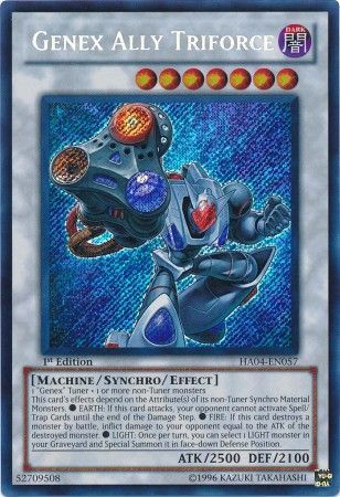 Genex Ally Triforce - HA04-EN057 - Secret Rare 1st Edition Hidden Arsenal 4: Trishula&#39;s Triumph [HA04] 1st Edition Singles