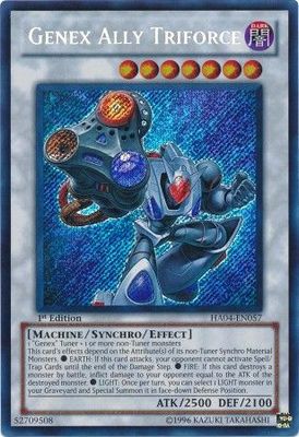 Genex Ally Triforce - HA04-EN057 - Secret Rare 1st Edition Hidden Arsenal 4: Trishula&#39;s Triumph [HA04] 1st Edition Singles