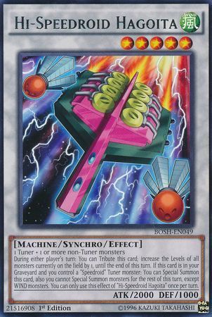Hi-Speedroid Hagoita - BOSH-EN049 - Rare 1st Edition Breakers of Shadow 1st Edition Singles