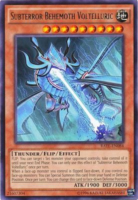 Subterror Behemoth Voltelluric - RATE-EN084 - Rare Unlimited Raging Tempest Unlimited Singles