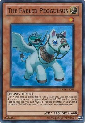 The Fabled Peggulsus - HA04-EN041 - Super Rare Unlimited Hidden Arsenal 4: Trishula&#39;s Triumph [HA04] Unlimited Singles