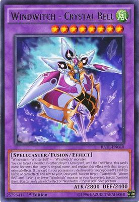 Windwitch - Crystal Bell - RATE-EN040 - Rare 1st Edition Raging Tempest 1st Edition Singles (espanol)