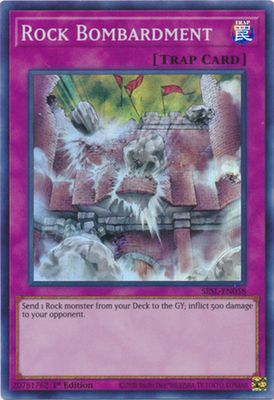 Rock Bombardment - SESL-EN058 - Super Rare 1st Edition Secret Slayers Singles (espanol)