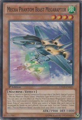 Mecha Phantom Beast Megaraptor - LTGY-EN021 - Super Rare 1st Edition Lord of the Tachyon Galaxy 1st Edition Singles