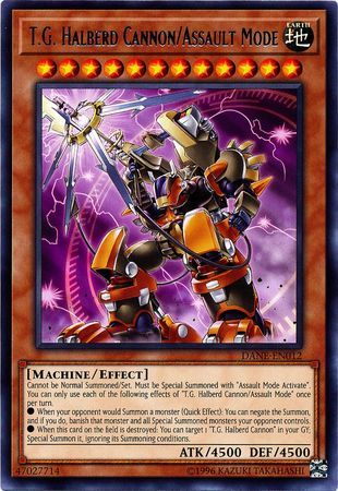 T.G. Halberd Cannon/Assault Mode - DANE-EN012 - Rare Unlimited Dark Neostorm Unlimited Singles