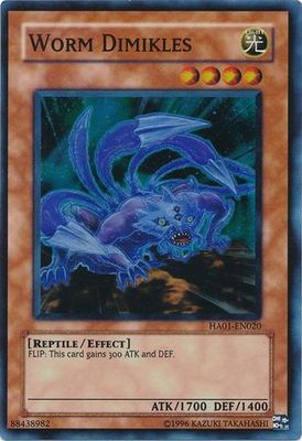Worm Dimikles - HA01-EN020 - Super Rare Unlimited Hidden Arsenal 1 [HA01] Unlimited Singles