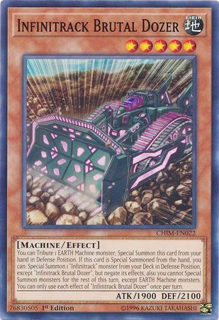 Infinitrack Brutal Dozer - CHIM-EN022 - Common 1st Edition Chaos Impact 1st Edition Singles (espanol)