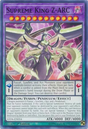 Supreme King Z-ARC - LED6-EN054 - Common 1st Edition Legendary Duelists: Magical Hero 1st Edition Singles
