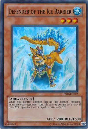 Defender of the Ice Barrier - HA04-EN022 - Super Rare Unlimited Hidden Arsenal 4: Trishula&#39;s Triumph [HA04] Unlimited Singles