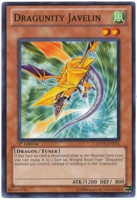 Dragunity Javelin - SDDL-EN011 - Common 1st Edition Structure Deck: Dragunity Legion [SDDL] 1st Edition Singles