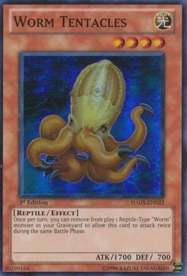 Worm Tentacles - HA03-EN023 - Super Rare 1st Edition Hidden Arsenal 3 [HA03] 1st Edition Singles