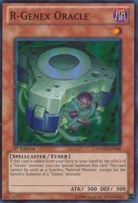 R-Genex Oracle - HA03-EN046 - Super Rare 1st Edition Hidden Arsenal 3 [HA03] 1st Edition Singles
