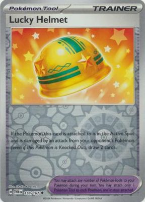 Lucky Helmet - 158/167 - Uncommon Reverse Holo Scarlet &amp; Violet: Twilight Masquerade Reverse Holo Singles
