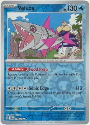 Veluza - 045/142 - Uncommon Reverse Holo Scarlet &amp; Violet: Stellar Crown Reverse Singles